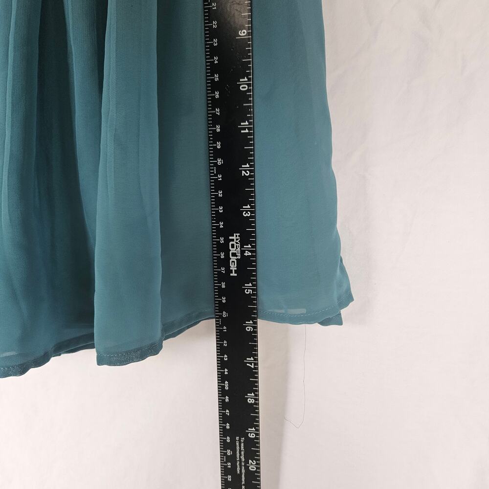 Candies Pleated Sheer Chiffon Mini Skirt Size M NWOT - Picture 6 of 6